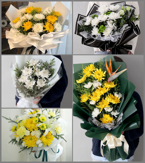山西忻州五台县门限石乡烟煤洞村白事花束代送